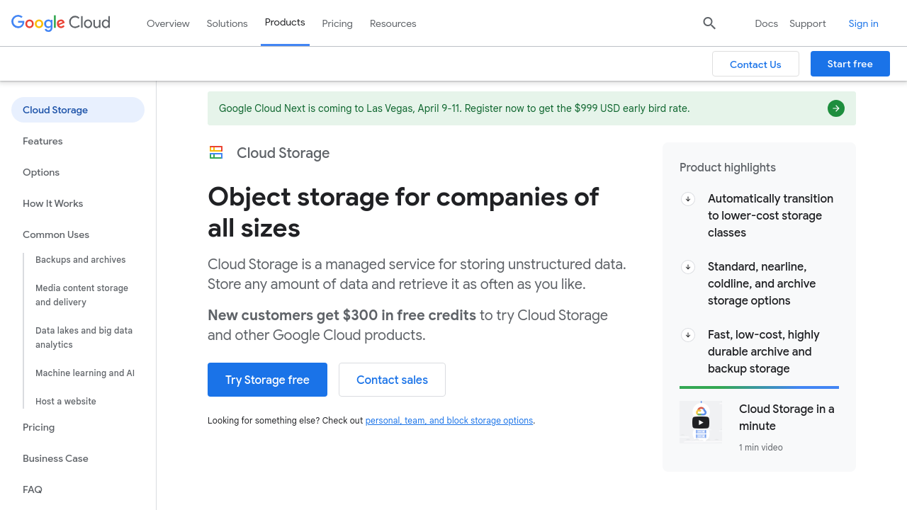 Google Cloud Storage